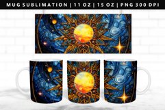 Celestial 11oz, 15oz Mug Sublimation | Mug Wrap PNG Product Image 1