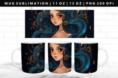 Zodiac Sign 11oz, 15oz Mug Sublimation | Mug Wrap PNG Product Image 1