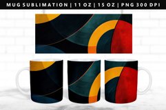 Retro Pop Art 11oz, 15oz Mug Sublimation | Mug Wrap PNG Product Image 1