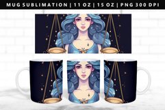 Zodiac Sign 11oz, 15oz Mug Sublimation | Mug Wrap PNG Product Image 1