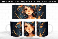 Zodiac Sign 11oz, 15oz Mug Sublimation | Mug Wrap PNG Product Image 1
