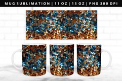 Sequin 11oz, 15oz Mug Sublimation | Mug Wrap PNG Product Image 1