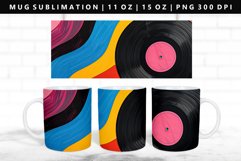 Retro Pop Art 11oz, 15oz Mug Sublimation | Mug Wrap PNG Product Image 1