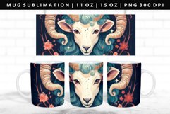 Aries 11oz, 15oz Mug Sublimation | Mug Wrap PNG Product Image 1
