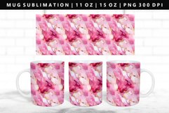 Alcohol Ink 11oz, 15oz Mug Sublimation | Mug Wrap PNG Product Image 1