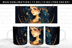 Zodiac Sign 11oz, 15oz Mug Sublimation | Mug Wrap PNG Product Image 1