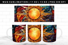 Celestial 11oz, 15oz Mug Sublimation | Mug Wrap PNG Product Image 1
