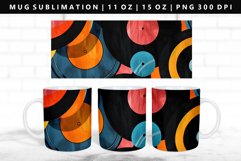 Retro Pop Art 11oz, 15oz Mug Sublimation | Mug Wrap PNG Product Image 1