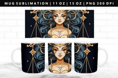 Zodiac Sign 11oz, 15oz Mug Sublimation | Mug Wrap PNG Product Image 1
