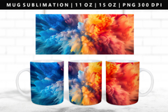 Rainbow 11oz, 15oz Mug Sublimation | Mug Wrap PNG Product Image 1