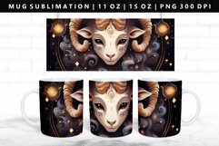 Aries 11oz, 15oz Mug Sublimation | Mug Wrap PNG Product Image 1