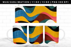 Retro Pop Art 11oz, 15oz Mug Sublimation | Mug Wrap PNG Product Image 1