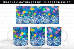 Flower 11oz, 15oz Mug Sublimation | Mug Wrap PNG Product Image 1