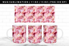 Alcohol Ink 11oz, 15oz Mug Sublimation | Mug Wrap PNG Product Image 1