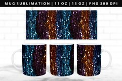 Sequin 11oz, 15oz Mug Sublimation | Mug Wrap PNG Product Image 1