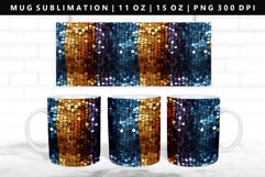 Sequin 11oz, 15oz Mug Sublimation | Mug Wrap PNG Product Image 1