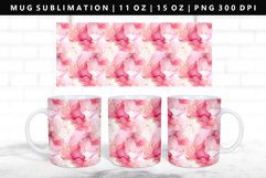Alcohol Ink 11oz, 15oz Mug Sublimation | Mug Wrap PNG Product Image 1