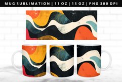 Retro Pop Art 11oz, 15oz Mug Sublimation | Mug Wrap PNG Product Image 1