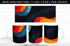 Retro Pop Art 11oz, 15oz Mug Sublimation | Mug Wrap PNG Product Image 1