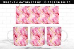 Alcohol Ink 11oz, 15oz Mug Sublimation | Mug Wrap PNG Product Image 1