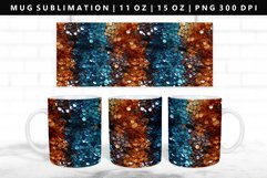Sequin 11oz, 15oz Mug Sublimation | Mug Wrap PNG Product Image 1