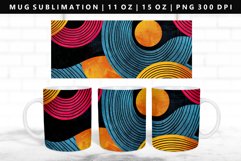 Retro Pop Art 11oz, 15oz Mug Sublimation | Mug Wrap PNG Product Image 1
