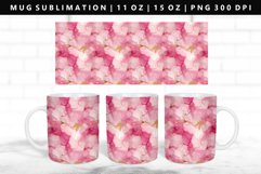 Alcohol Ink 11oz, 15oz Mug Sublimation | Mug Wrap PNG Product Image 1