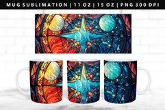 Celestial 11oz, 15oz Mug Sublimation | Mug Wrap PNG Product Image 1