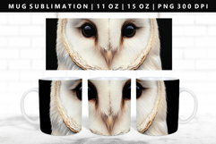 Owl 11oz, 15oz Mug Sublimation | Mug Wrap PNG Product Image 1