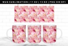 Alcohol Ink 11oz, 15oz Mug Sublimation | Mug Wrap PNG Product Image 1