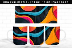 Retro Pop Art 11oz, 15oz Mug Sublimation | Mug Wrap PNG Product Image 1