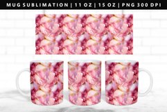 Alcohol Ink 11oz, 15oz Mug Sublimation | Mug Wrap PNG Product Image 1