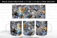 Flower 11oz, 15oz Mug Sublimation | Mug Wrap PNG Product Image 1