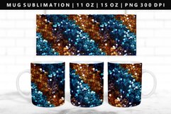 Sequin 11oz, 15oz Mug Sublimation | Mug Wrap PNG Product Image 1