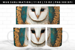 Owl 11oz, 15oz Mug Sublimation | Mug Wrap PNG Product Image 1