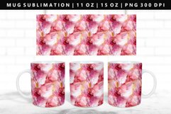 Alcohol Ink 11oz, 15oz Mug Sublimation | Mug Wrap PNG Product Image 1
