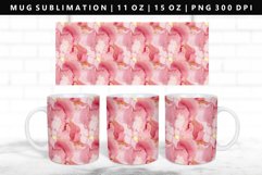 Alcohol Ink 11oz, 15oz Mug Sublimation | Mug Wrap PNG Product Image 1