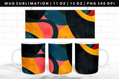 Retro Pop Art 11oz, 15oz Mug Sublimation | Mug Wrap PNG Product Image 1