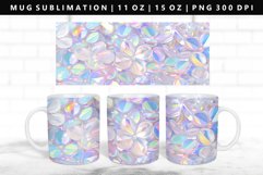 Flower 11oz, 15oz Mug Sublimation | Mug Wrap PNG Product Image 1