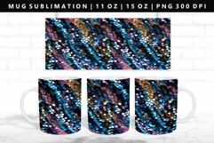 Sequin 11oz, 15oz Mug Sublimation | Mug Wrap PNG Product Image 1