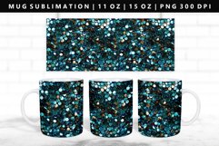 Sequin 11oz, 15oz Mug Sublimation | Mug Wrap PNG Product Image 1