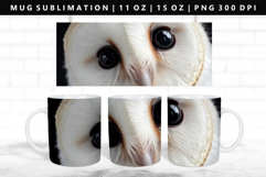 Owl 11oz, 15oz Mug Sublimation | Mug Wrap PNG Product Image 1