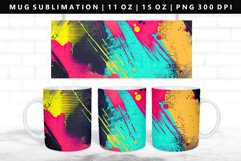Retro Pop Art 11oz, 15oz Mug Sublimation | Mug Wrap PNG Product Image 1