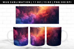 Rainbow 11oz, 15oz Mug Sublimation | Mug Wrap PNG Product Image 1