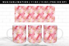 Alcohol Ink 11oz, 15oz Mug Sublimation | Mug Wrap PNG Product Image 1