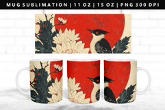 Hanafuda 11oz, 15oz Mug Sublimation | Mug Wrap PNG Product Image 1