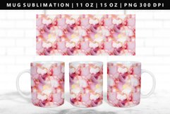 Alcohol Ink 11oz, 15oz Mug Sublimation | Mug Wrap PNG Product Image 1