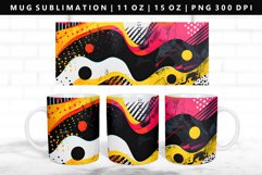 Retro Pop Art 11oz, 15oz Mug Sublimation | Mug Wrap PNG Product Image 1