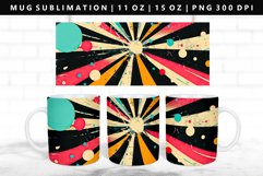 Retro Pop Art 11oz, 15oz Mug Sublimation | Mug Wrap PNG Product Image 1