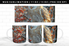 Owl 11oz, 15oz Mug Sublimation | Mug Wrap PNG Product Image 1
